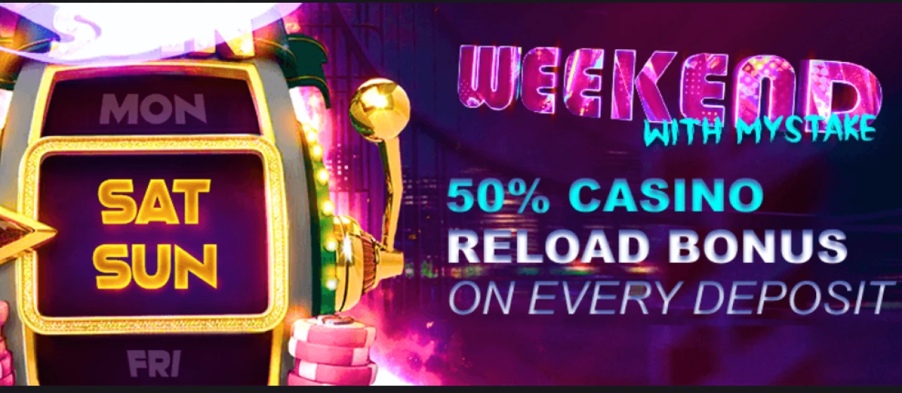 Mystake Casino Reload Bonus
