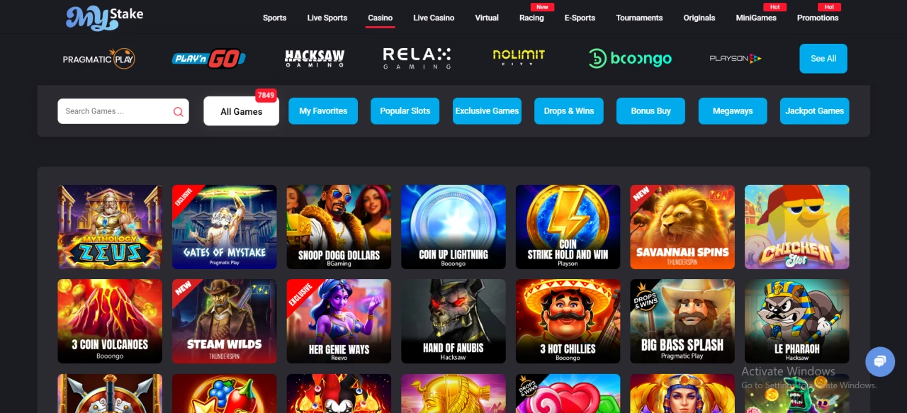Mystake Slots Not on GamStop
